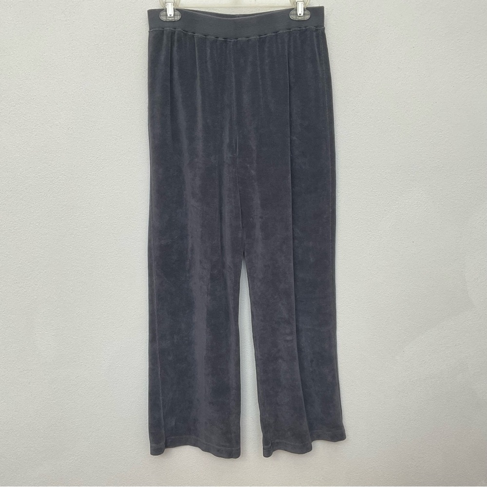 Spa by Chico's Dark Grey Terry Cloth Lounge Pants Size 1 Medium/8 Comfy